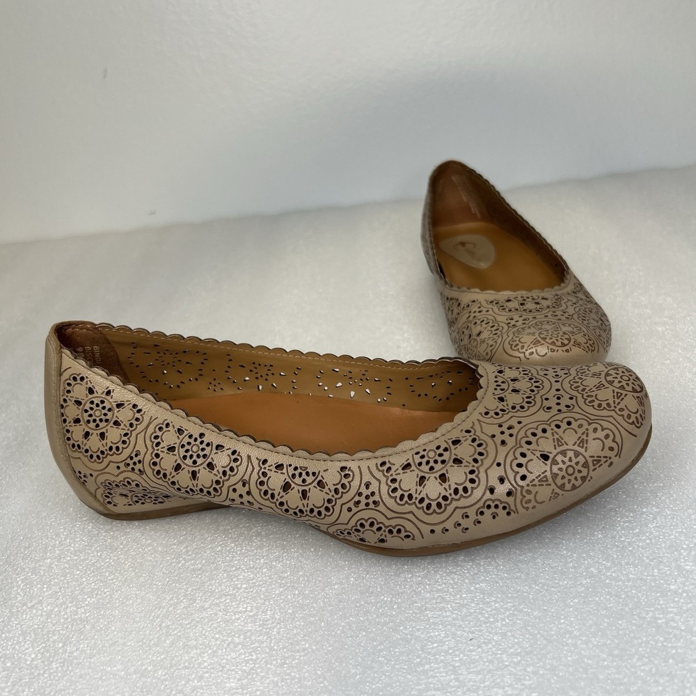Women's Earthies Bindi Biscuit Ballet Flats Shoes  Sz 9 Comfort Laser Cut